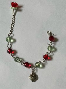 CUTE STRAWBERRY ADJUSTABLE CHARM BRACELET