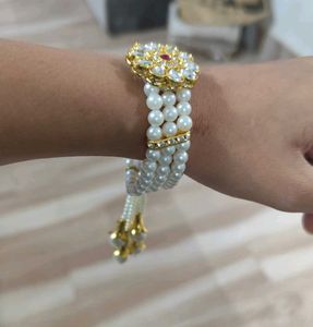 Pearl Kundan Bracelet