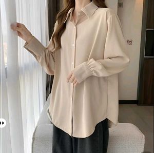 NEW WITH TAG Elegant Cream Long Sleeve Shirt