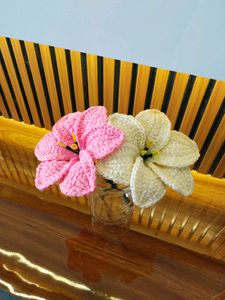 Pack Of 2 Colour Crochet Lillies