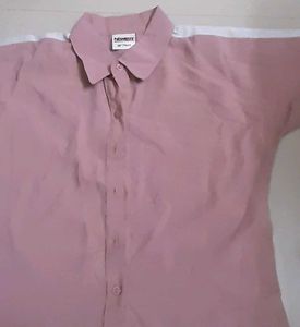 🌸 Mauve Pink Shirt With Silver Detail And Knot🌸