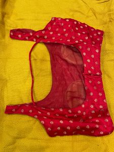 Red Saree Heavy Fabric With Blouse