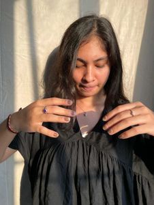 Black V-Neck Babydoll Top