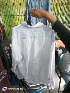 H&amp;M Light Blue Button-Down Shirt