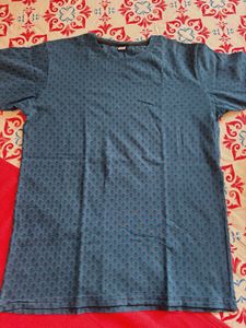 Blue Patterned T-Shirt