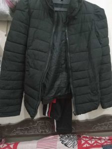 stylish Black Puffer Jacket fully 🥵 warm