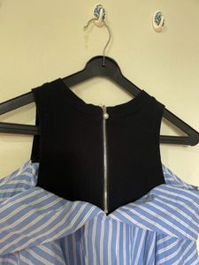 Double Layer Off Shoulder Fancy Shirt