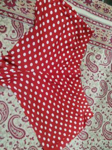 Red Polka Dot Mini Shorts Pant