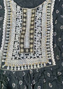 grey white kurta