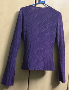 Purple V-Neck Top
