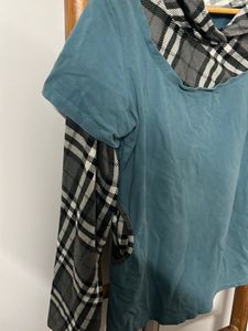 Madame Winters Check T Shirt With Hood