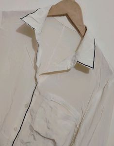 Cream Shirt Like Top For Girl Or Woman 30 Bust