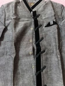 Men&#39;s Grey Kurta