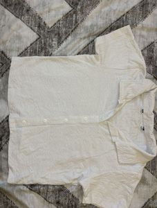 White Patterned Shirt Top- Bust Size:30-32