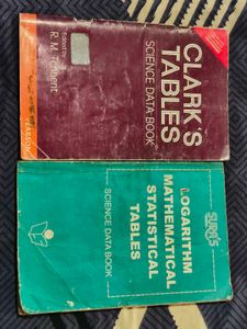 Science Data Books-Clark's table & Logarithm books