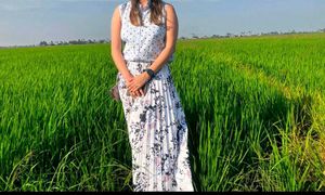 Baby Blue Polka Dot Top