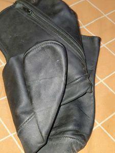 Leather socks very warm , heavy winter.
