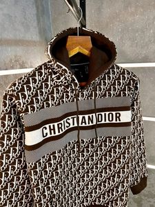 CHRISTIAN DIOR MONOGRAM PRINT IMPORTED BROWN HOOD