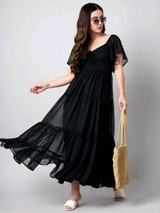 New Stayle Beautiful Women Gown Dress Inpoted Dres