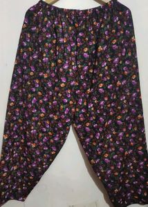 Multi Floral Print Winter Pyjama Or Lower 32 Waist