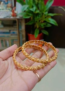 Gold Bangles (Set of 2)
