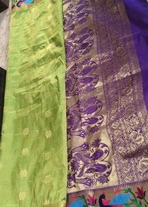 One Time Use Saree Paithani Totali New Hai
