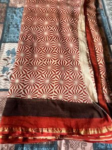 Used Chanderi cotton saree for sale
