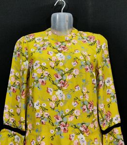 Women Lemon Green Dress|| Length 37|