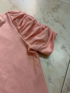 Pink Puff Sleeve Top