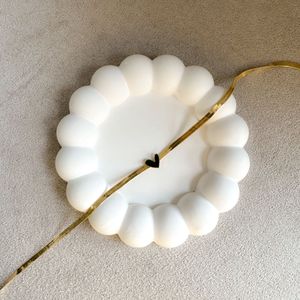 Gold Herringbone Heart Necklace