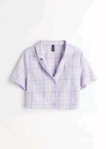 Cute H&M Cropped Shirt 💜