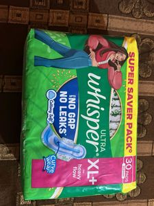 Whisper Ultra XL+ Pads - 30 Count