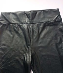 Plus Size XL Stylish Black Faux Leather Pants