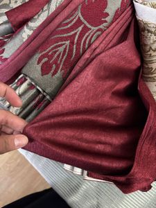 Elegant Maroon &amp; Gold Curtains