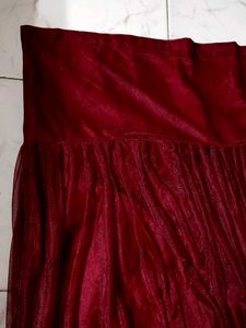 Maroon Plazzos Salwar