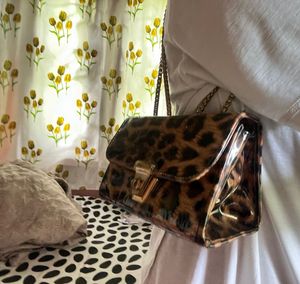 Leopard Print Chain Bag