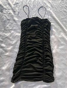 Brand New (Urbanic) Black Bodycon Ruched Dress