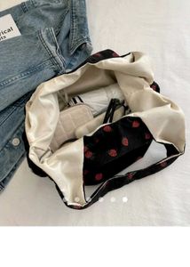 Savana Strawberry Print Tote Bag