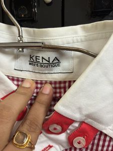 Designer Checkered Long Sleeve Shirt