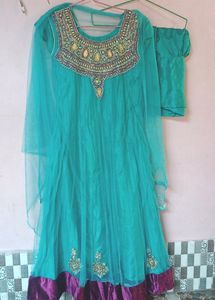 Anarkali Kurta, Bottom Duppata Set