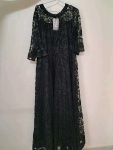 Elegant Black Ethnic Gown