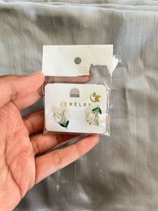 White Lotus Earrings