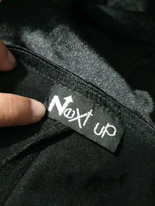 N. SEXY BLACK SHINNY BODYCON