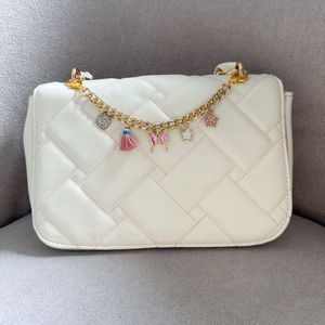 pink butterfly bag charm