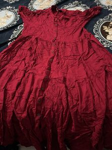 Red Tiered Dress