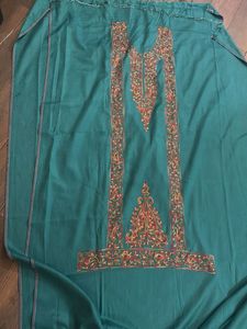 Embroidered Dress Material with some stains