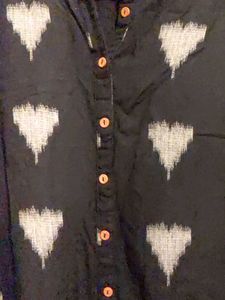 Ikat Print Long Kurta