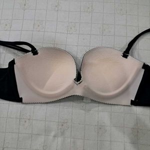 Black Push-Up Bra with Detachable Straps
