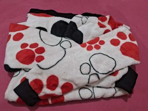 Paw Print Fuzzy Pullover