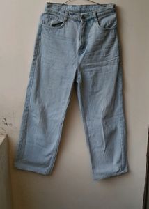 Light Blue Wide Leg Jeans